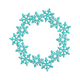 Snowflake Wreath Embroidery Design, Instant Download