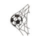 Soccer Ball in Net Embroidery Design, Football Goal, Instant Download