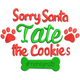 Sorry Santa I Ate the Cookies Embroidery Design, Instant Download