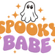 Spooky Babe Halloween Embroidery Design, Instant Download