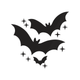 Bat Silhouette Embroidery Design, Spooky Flying Bats Machine Embroidery Pattern, Instant Download