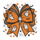 Spooky Ghost Bow Halloween Embroidery Design, Instant Download