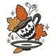 Spooky Ghost Pumpkin Cauldron Embroidery Design, Instant Download