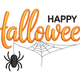 Spooky Happy Halloween Embroidery Design, Halloween Machine Embroidery Pattern, Instant Download