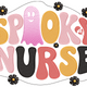 Spooky Nurse Embroidery Design, Halloween Machine Embroidery Pattern, Instant Download
