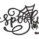 Spooky Script Word Art Embroidery Design, Instant Download