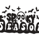 Spooky Season Graveyard Embroidery Design, Instant Download
