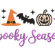 Spooky Season Halloween Embroidery Design V2, Instant Download