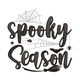 Spooky Season Script Embroidery Design, Instant Download