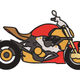 Sport Motorcycle Embroidery Design, Naked Sport Bike Machine Embroidery Pattern, Instant Download