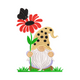Spring Gnome with Flower Embroidery Design, Instant Download