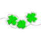 St. Patrick's Day Triple Shamrock Embroidery Design, Instant Download