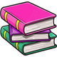 Stack of Books Embroidery Design, Instant Download