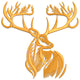 Stag with Antlers Embroidery Design, Instant Download