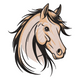 Stallion Portrait Embroidery Design, Horse Head Pattern