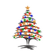 Starry Christmas Tree Embroidery Design, Instant Download