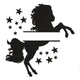 Starry Horse Monogram Embroidery Design, Instant Download