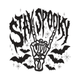 Stay Spooky Skeleton Hand Embroidery Design, Instant Download