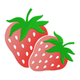 Strawberry Pair Embroidery Design, Instant Download