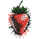 Strawberry Splash Embroidery Design, Fun Fruit Machine Embroidery Pattern, Instant Download