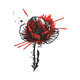 Striking Red Poppy Flower Embroidery Design, Instant Download