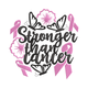 Stronger Than Cancer Embroidery Design V2, Instant Download