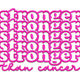 Stronger Than Cancer Stacked Lettering Embroidery Design, Instant Download