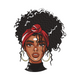 Stylish Afro Woman Embroidery Design, Black Girl Fashion Machine Embroidery, Instant Download