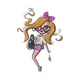 Stylish Girl Fashion Embroidery Design, Instant Download