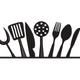 Stylish Kitchen Utensils Embroidery Design, Instant Download