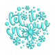 Stylish Let It Snow Embroidery Design, Winter Machine Embroidery Pattern, Instant Download