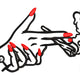 Stylish Smoking Hand Embroidery Design, Instant Download