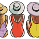 Summer Beach Girls Embroidery Design, Vacation Fashion Machine Pattern, Instant Download