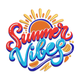 Elegant Summer Vibes Embroidery Design, Instant Download