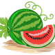 Summer Watermelon Slice Embroidery Design, Instant Download