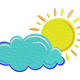 Sun and Cloud Embroidery Design, Instant Download