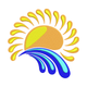 Sun and Wave Embroidery Design, Instant Download