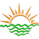 Sun and Waves Embroidery Design, Beach Summer Sunrise Pattern, Instant Download