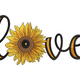 Sunflower Love Embroidery Design, Instant Download