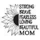 Sunflower Quote Mother Embroidery Design, Instant Download