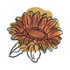 Sunflower Sketch Embroidery Design, Hand-Drawn Floral Machine Embroidery Pattern