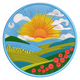 Sunny Landscape Embroidery Design, Instant Download