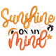 Sunshine On My Mind Embroidery Design, Instant Download