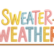 Sweeter Weather Embroidery Design, Fall Autumn Machine Embroidery Pattern, Instant Download