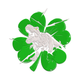 T-Rex Shamrock Embroidery Design, Instant Download
