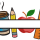 Teacher Border Frame Embroidery Design, Instant Download