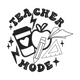 Teacher Mode Embroidery Design, Instant Download