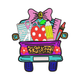 Teacher Supplies Truck Embroidery Design, Instant Download