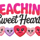 Teaching Sweet Hearts Embroidery Design, Instant Download