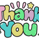 Thank You Text Embroidery Design, Pastel Bubble Letter Machine Embroidery Pattern V2, Instant